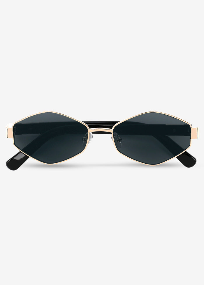 Kenji - Gold & Black Titanium Sunglasses