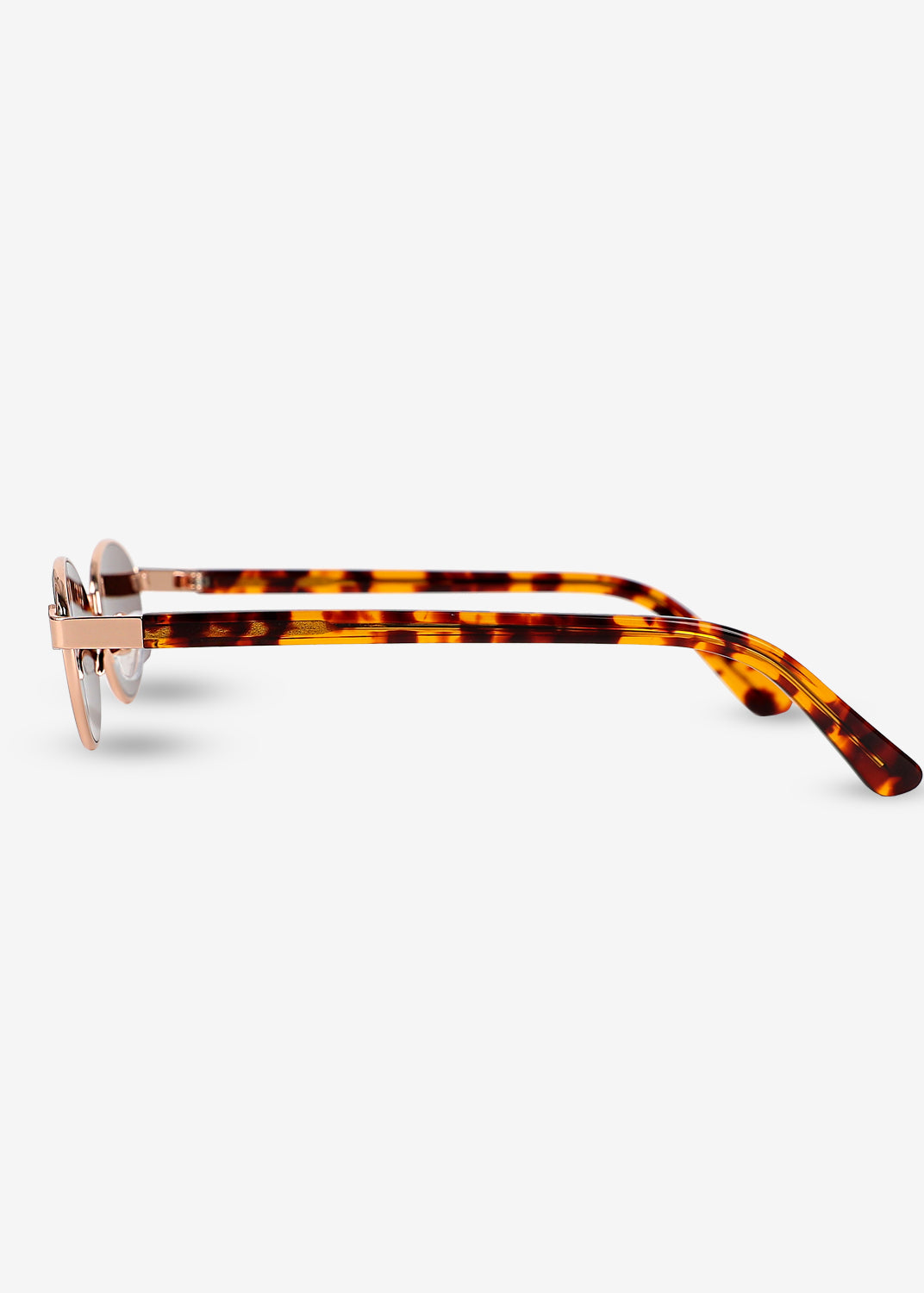 Akio- Rose Gold & Brown Titanium Sunglasses
