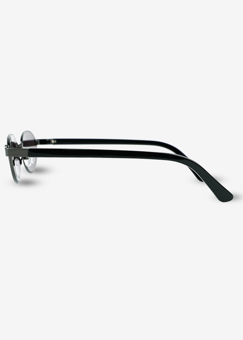 Akio- Black & Silver Titanium Sunglasses
