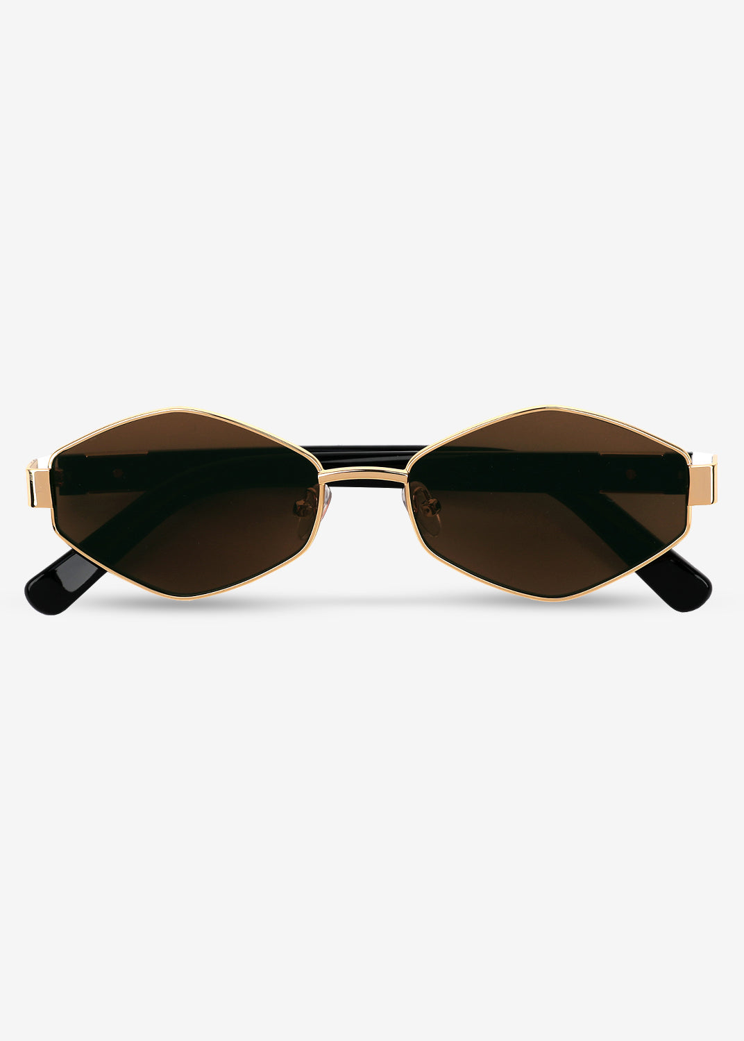 Kenji - Gold & Brown Titanium Sunglasses