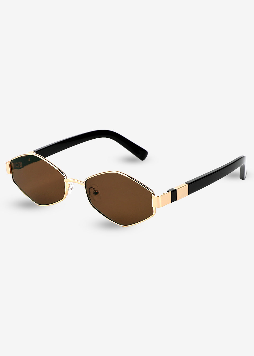 Kenji - Gold & Brown Titanium Sunglasses
