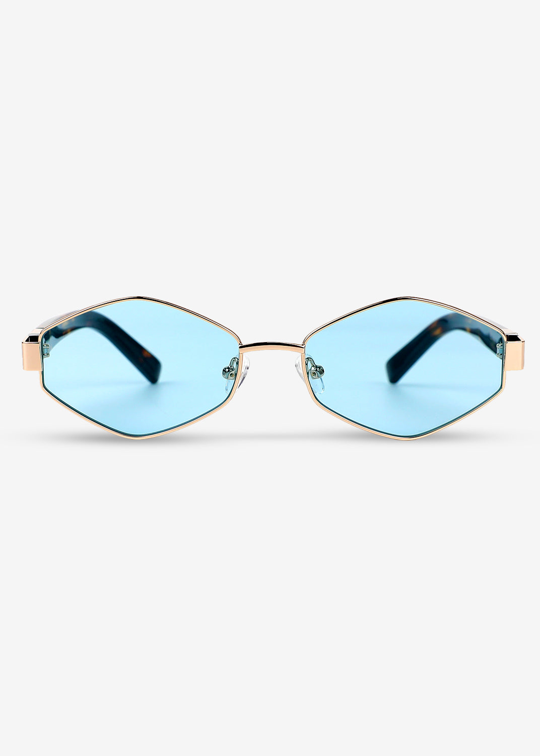 Kenji - Gold & Blue Titanium Sunglasses