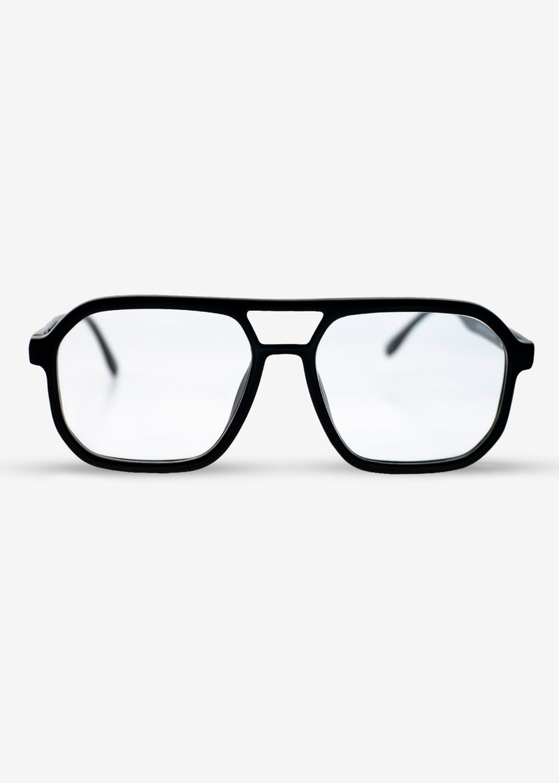Champagne Club -  Retro Black Optical Frame