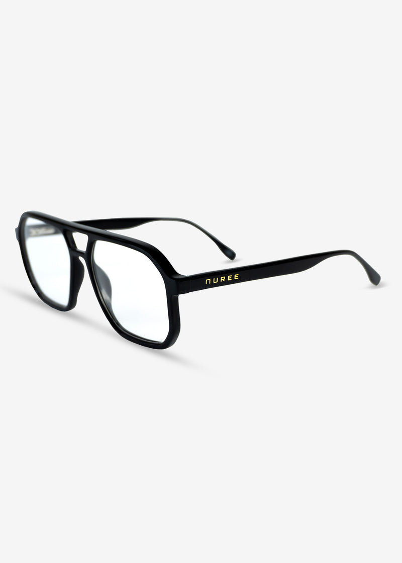 Champagne Club -  Retro Black Optical Frame