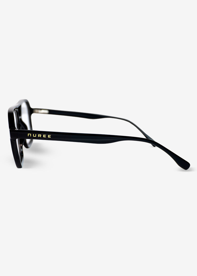 Champagne Club -  Retro Black Optical Frame
