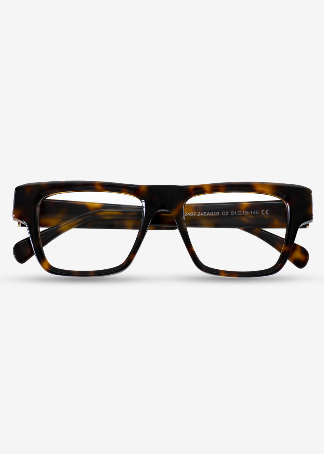 Amber Edge – Bold Rectangle Eyewear - Brown
