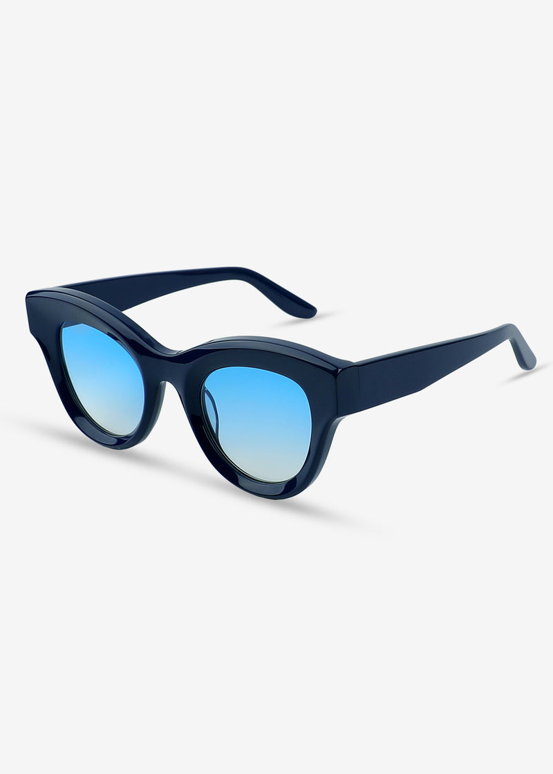 Emerald Noir- Polarised Sunglasses - Blue