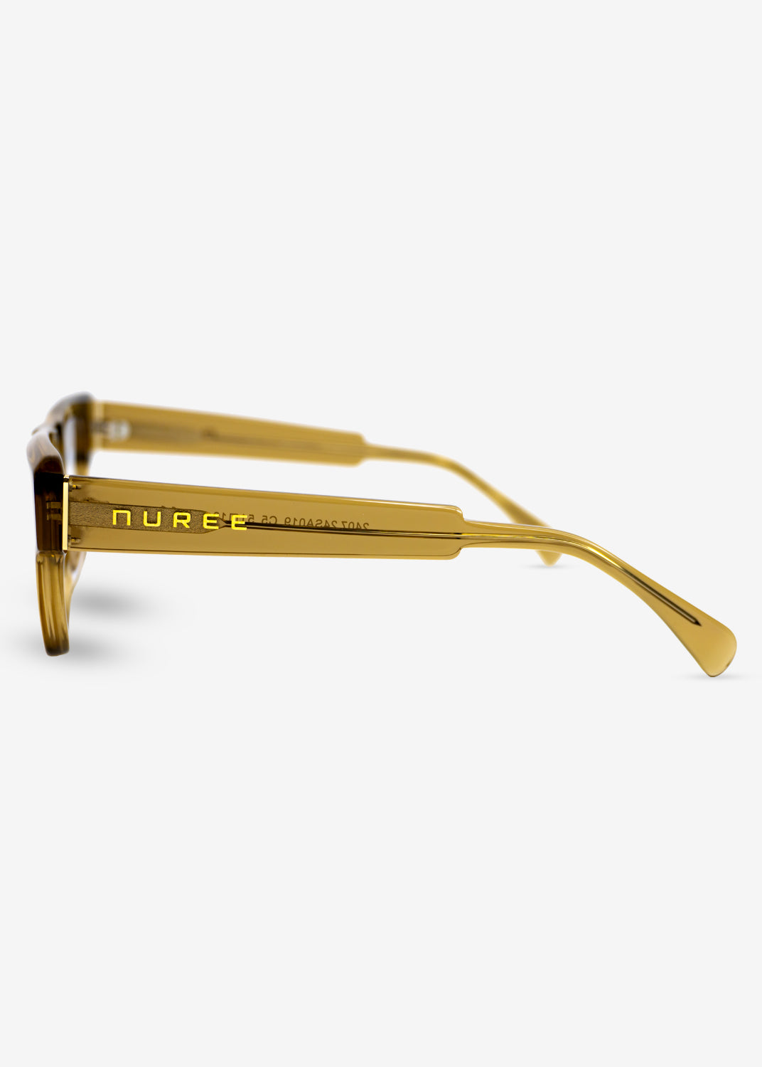 Amber Edge – Bold Rectangle Eyewear - Yellow