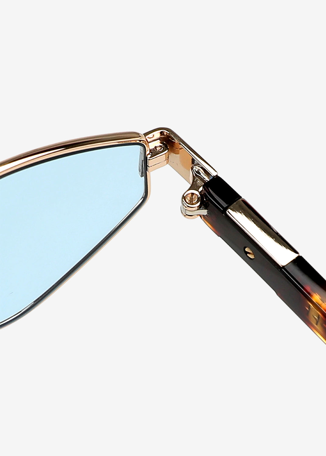 Kenji - Gold & Blue Titanium Sunglasses