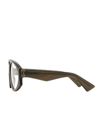 Ambre - Oversized Acetate Optical Frame  - Olive