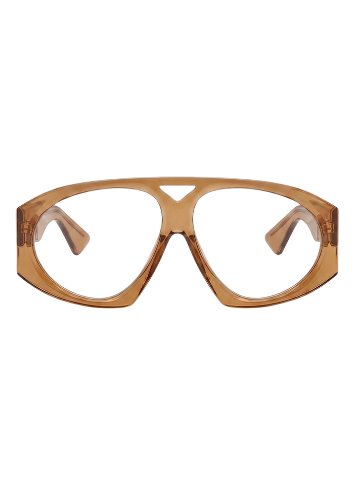 Ambre - Oversized Acetate Optical Frame  - Orange