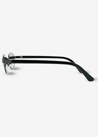 Akio - Black & Silver Titanium Sunglasses - Nuree World