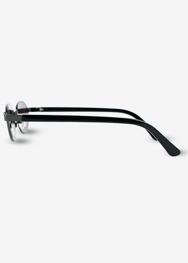 Akio - Black & Silver Titanium Sunglasses - Nuree World