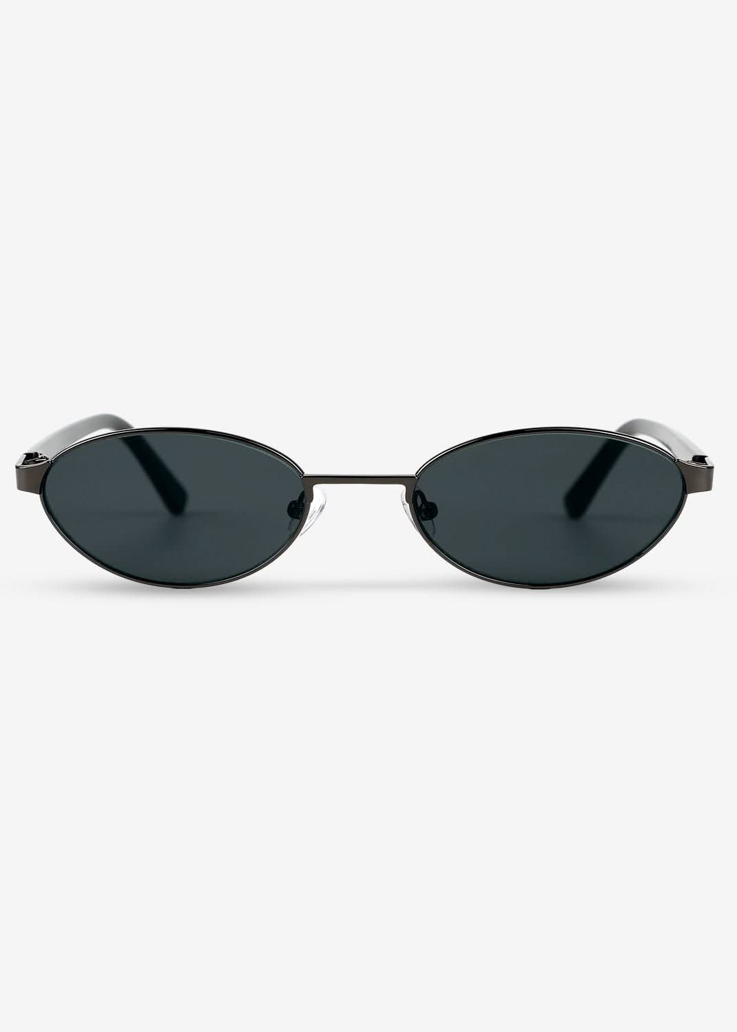 Akio - Black & Silver Titanium Sunglasses - Nuree World