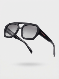 APEX - Jet Black / Smoke Grey Polarised Sunglasses - Nuree World
