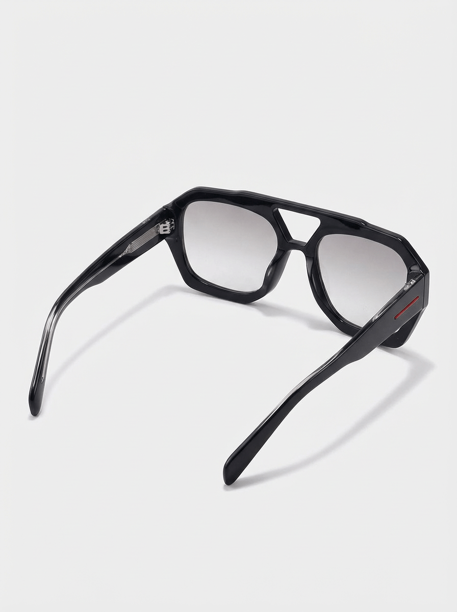 APEX - Jet Black / Smoke Grey Polarised Sunglasses - Nuree World