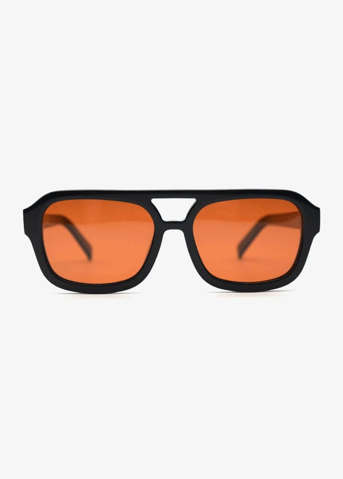 Badshah Black/Orange - Polarized Sunglasses - Nuree World