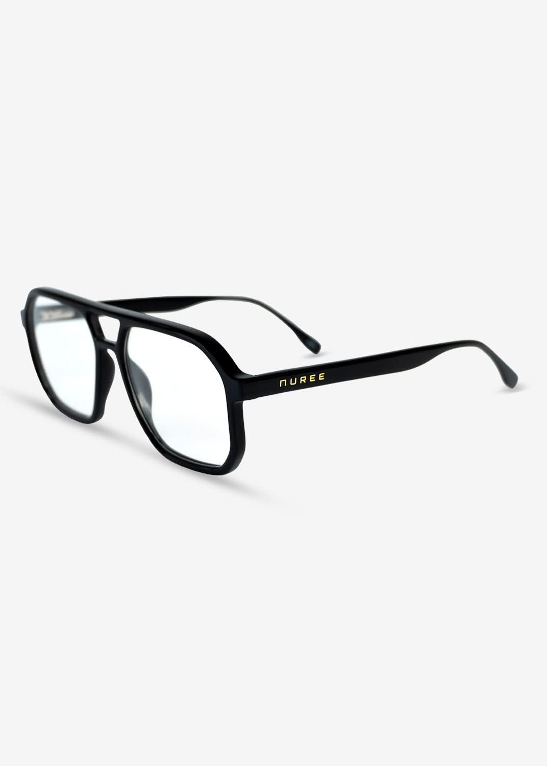 Champagne Club - Retro Black Optical Frame - Nuree World
