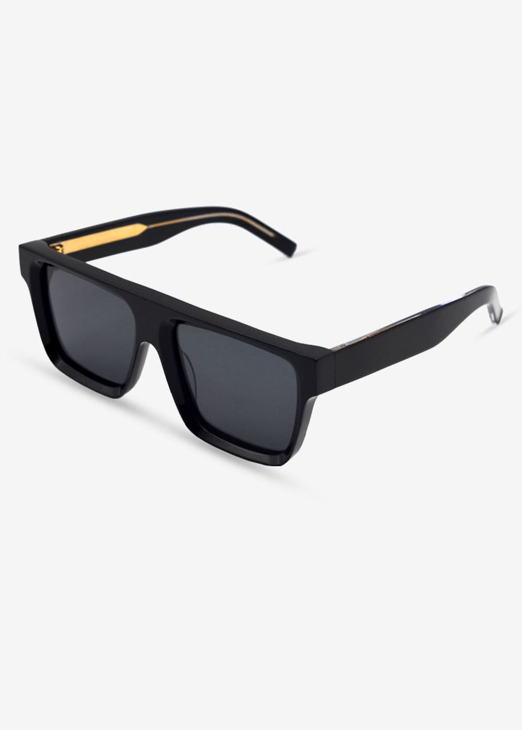 Darkwave - Oversized Black Polarised Sunglasses - Nuree World