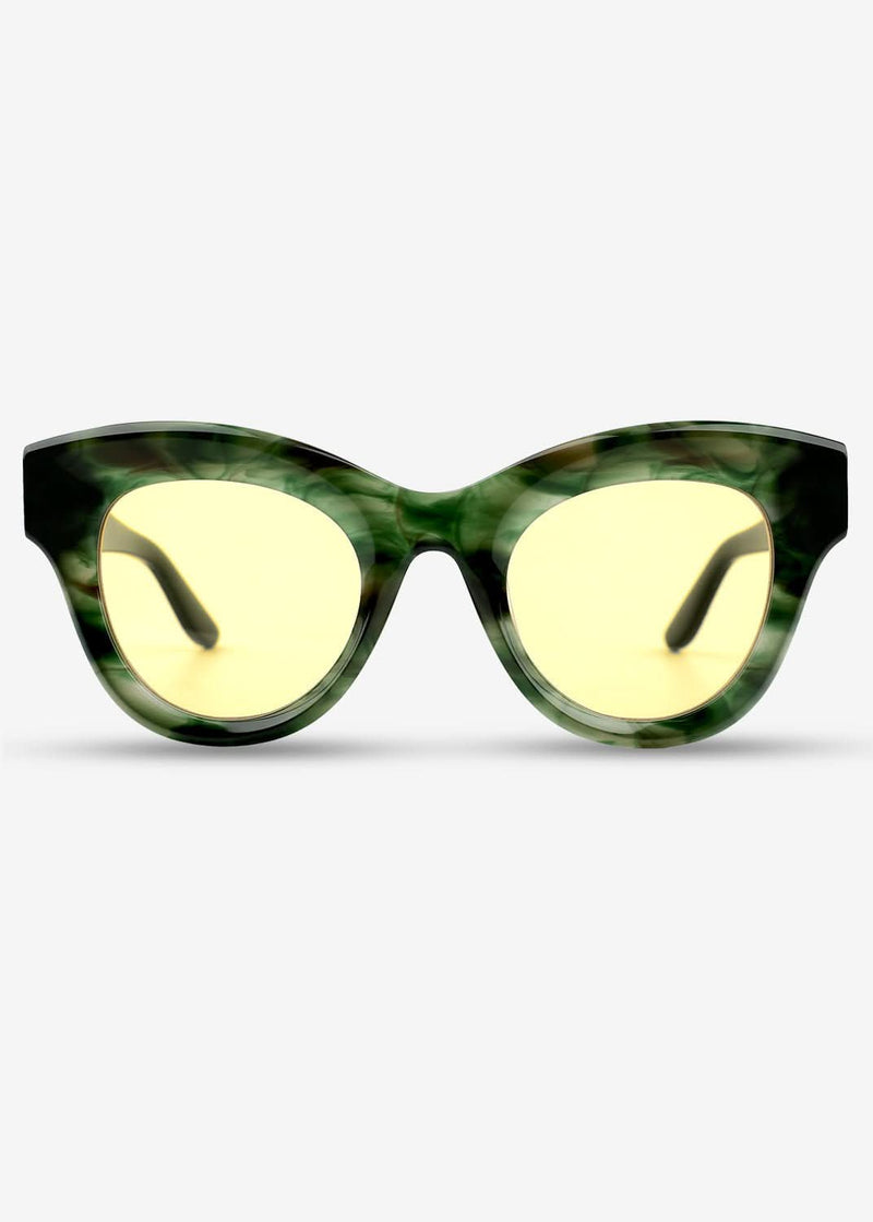 Emerald Noir - Polarised Sunglasses - Green - Nuree World