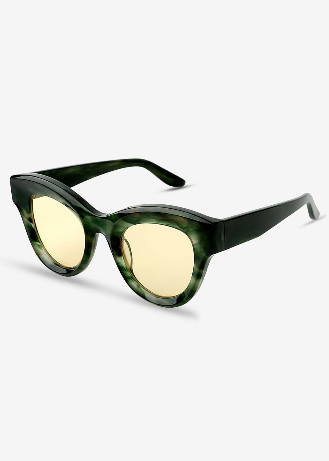 Emerald Noir - Polarised Sunglasses - Green - Nuree World