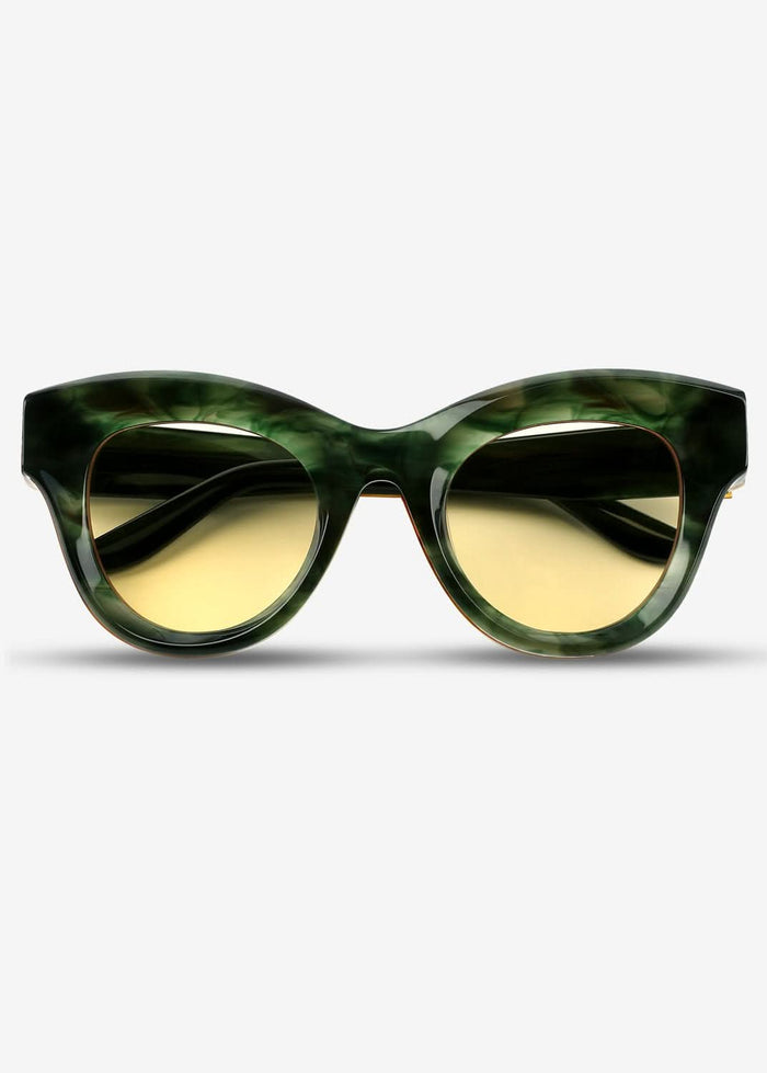 Emerald Noir - Polarised Sunglasses - Green - Nuree World