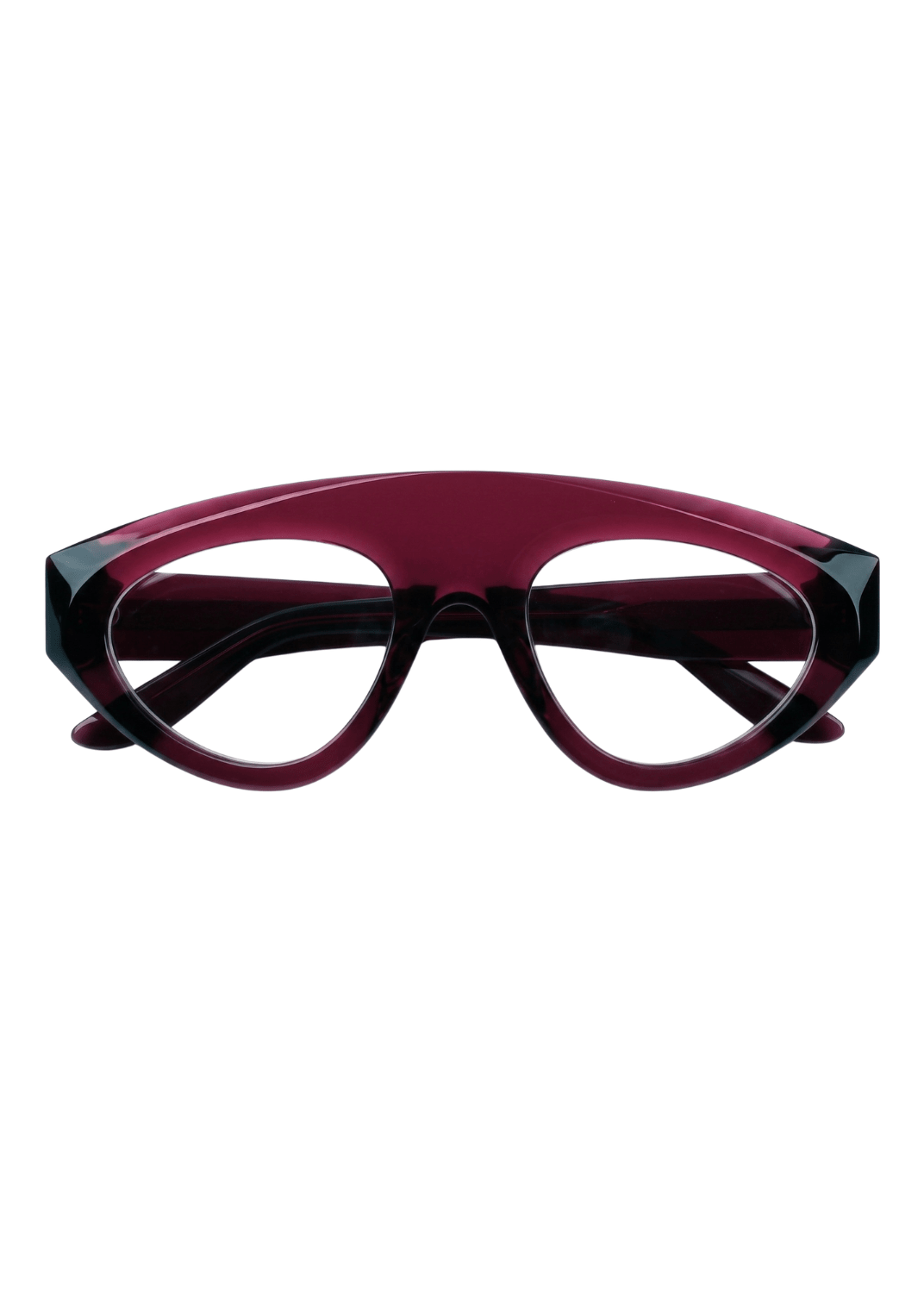 Flare- Acetate Optical Frame -Burgundy - Nuree World