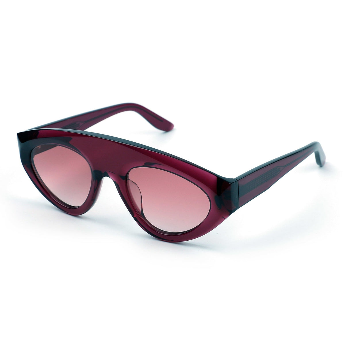 Flare - Polarised Sunglasses - Burgundy - Nuree World