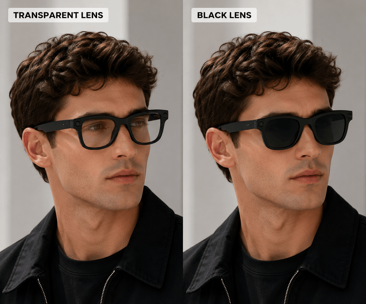 GS5 MAX AI Smart Glasses- Clear - Nuree World