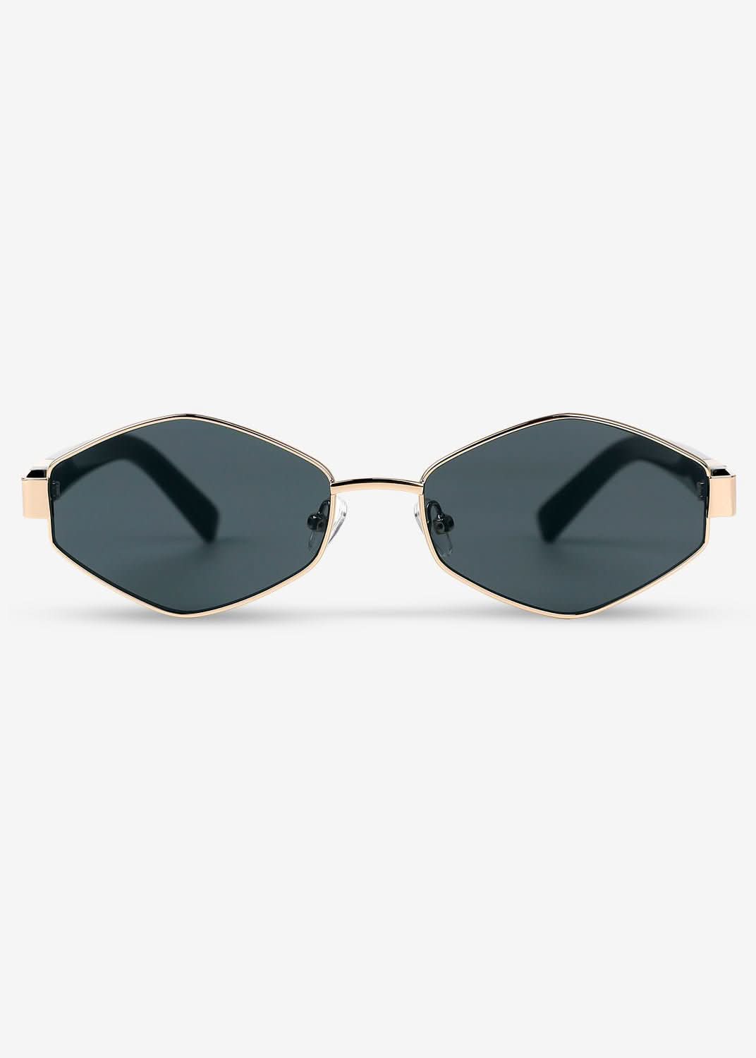 Kenji - Gold & Black Titanium Sunglasses - Nuree World