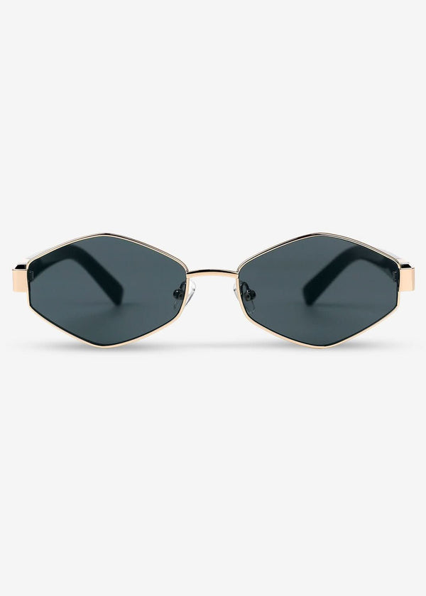 Kenji - Gold & Black Titanium Sunglasses - Nuree World