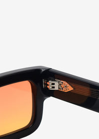 NightBurn - Black and Orange Polarised Sunglasses - Nuree World