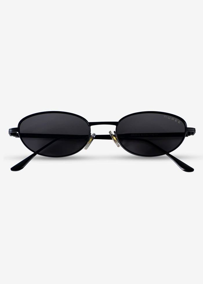 NOIRIS - Black Metal Sunglasses - Nuree World