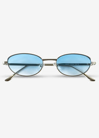 NOIRIS - Silver and Light Blue Sunglasses - Nuree World