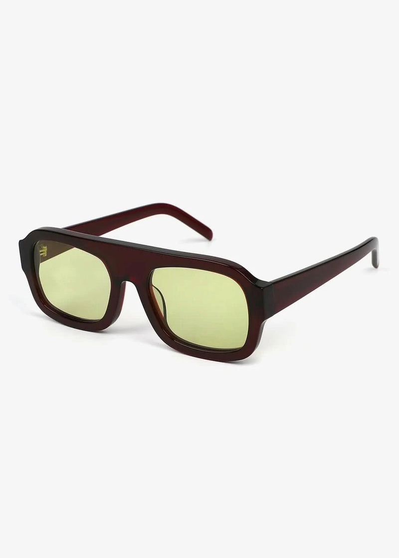 Russell Dark Red and Green - Polarized Sunglasses - Nuree World
