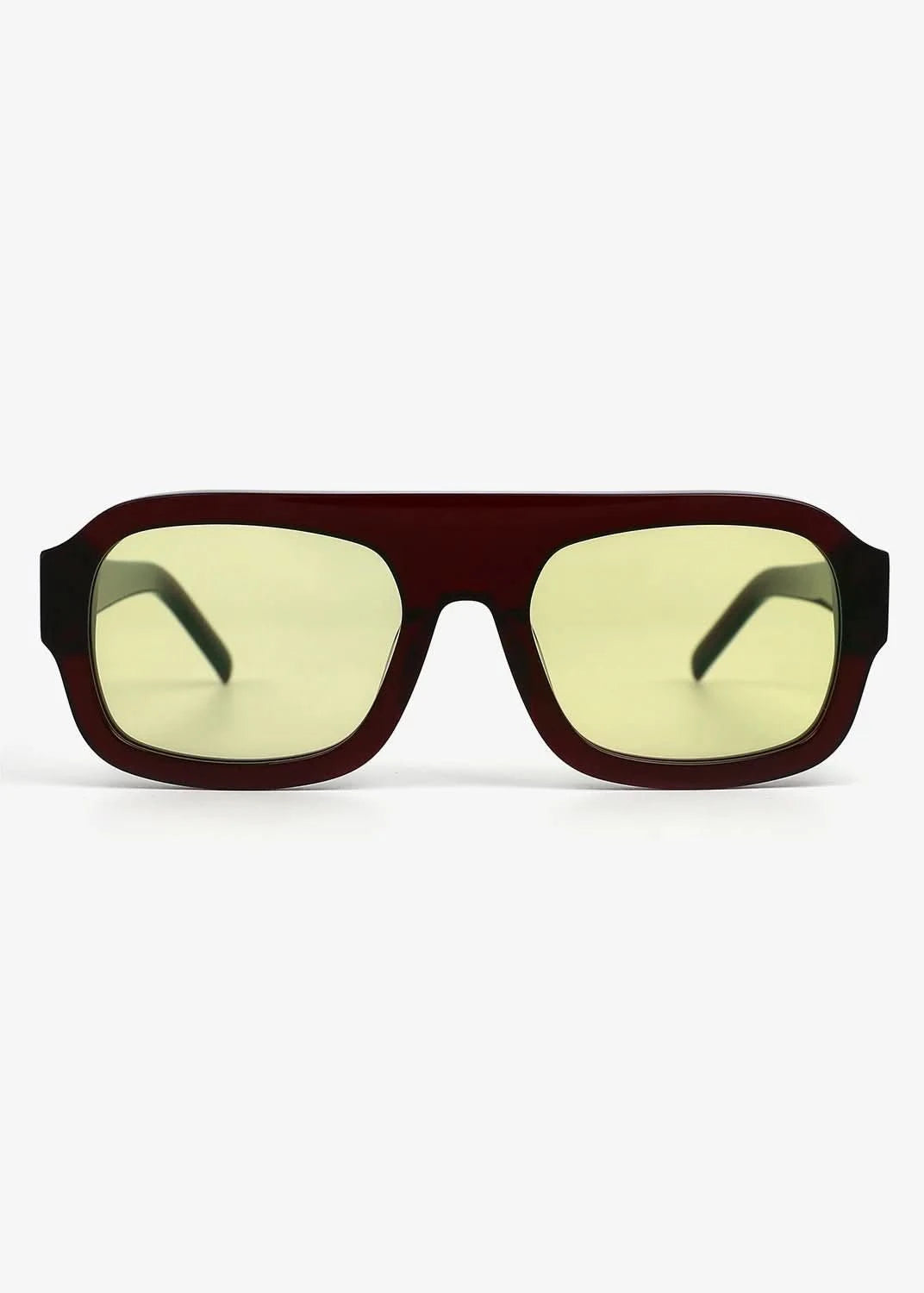 Russell Dark Red and Green - Polarized Sunglasses - Nuree World