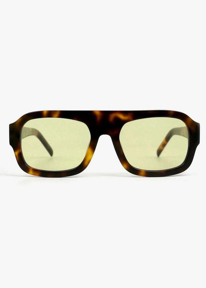 Russell Tortoise and Green - Polarized Sunglasses - Nuree World