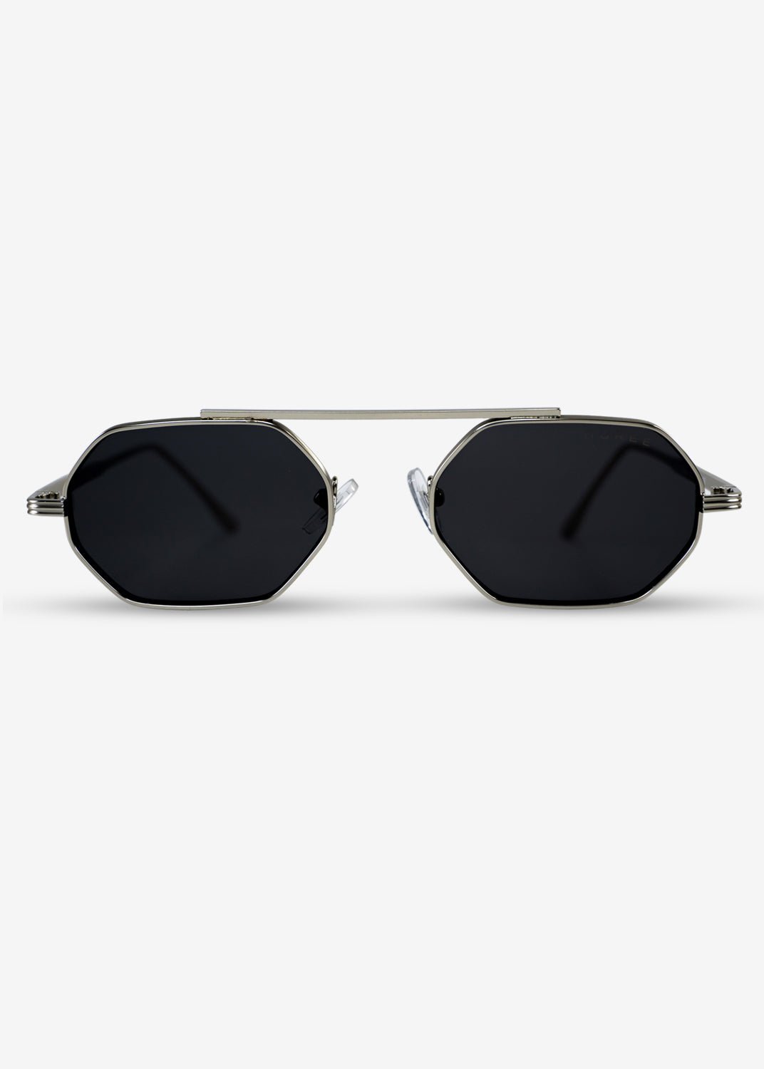 SOLACE - Black and Sliver Metal Sunglasses - Nuree World