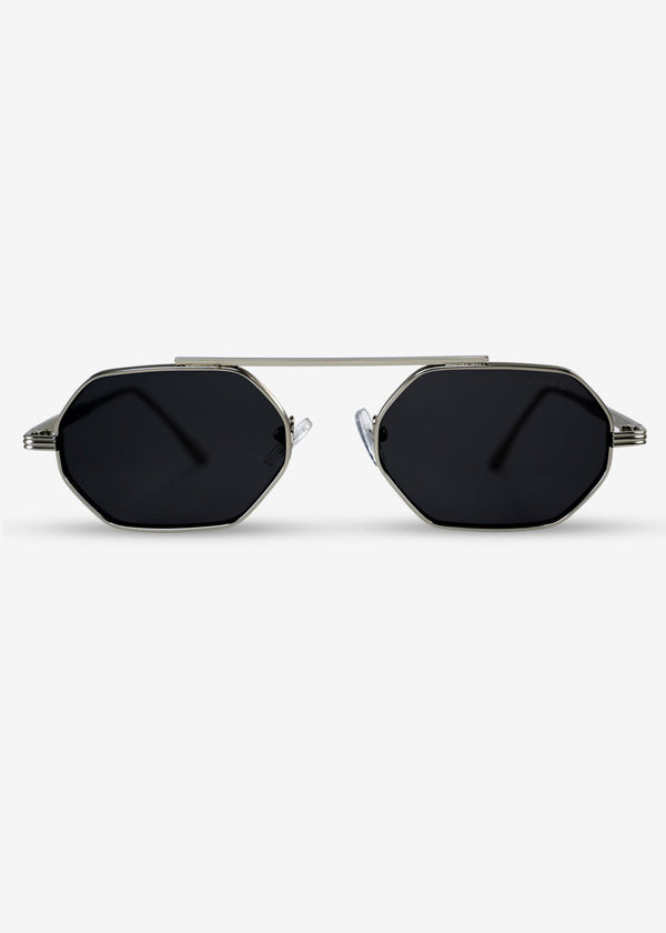 SOLACE - Black and Sliver Metal Sunglasses - Nuree World