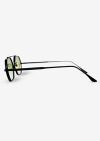 SOLACE - Olive and Black Metal Sunglasses - Nuree World