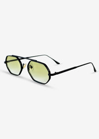 SOLACE - Olive and Black Metal Sunglasses - Nuree World
