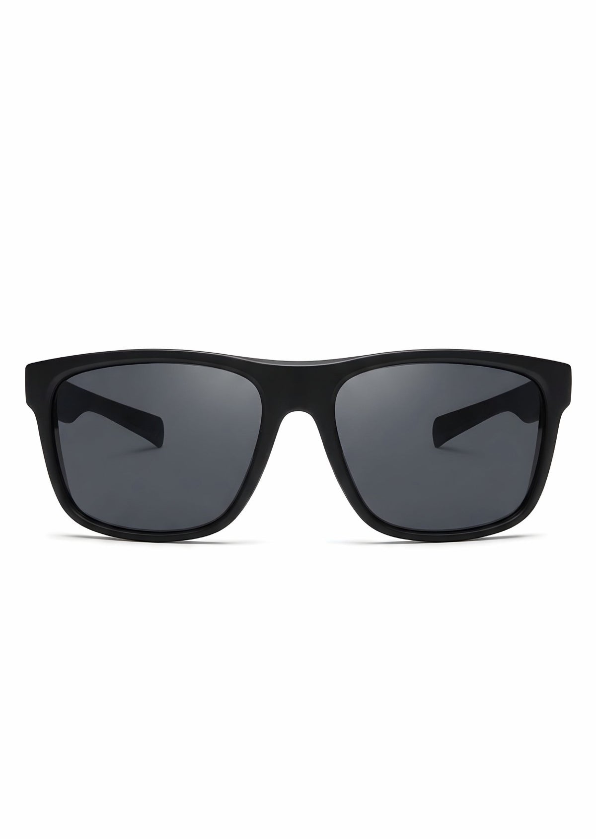 Sport Sunglasses – Matte Black Frame with Grey Polarized Lenses - Nuree World