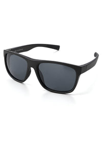Sport Sunglasses – Matte Black Frame with Grey Polarized Lenses - Nuree World