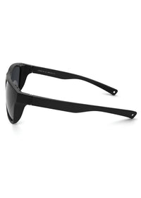 Sport Sunglasses – Matte Black Frame with Grey Polarized Lenses - Nuree World