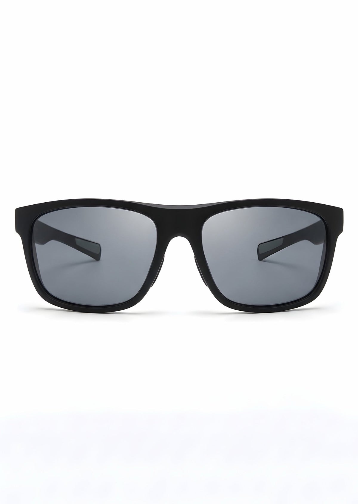 Sport Sunglasses – Matte Black Frame with Grey Polarized Lenses - Nuree World