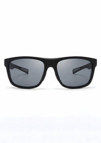 Sport Sunglasses – Matte Black Frame with Grey Polarized Lenses - Nuree World
