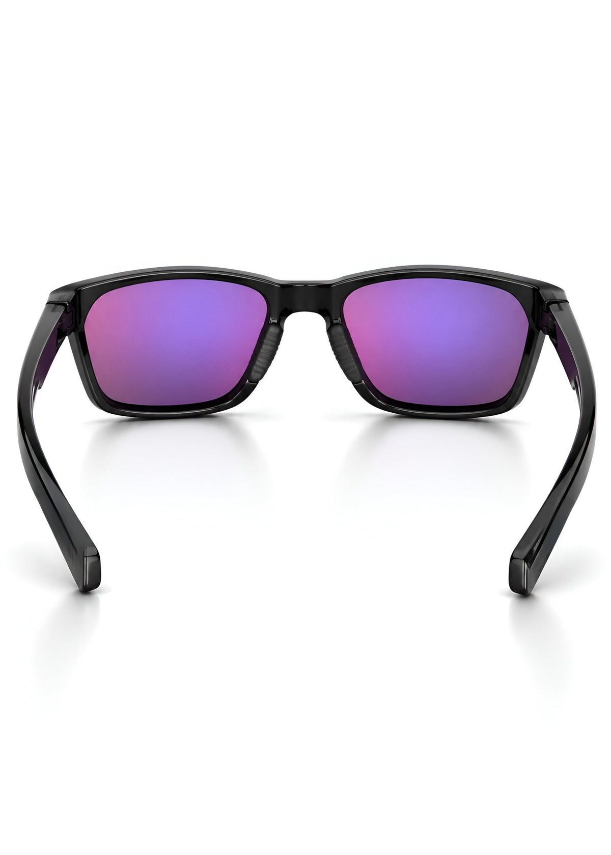 Sprint Sport Sunglasses – Black Frame with Purple Mirrored Polarized Lenses - Nuree World