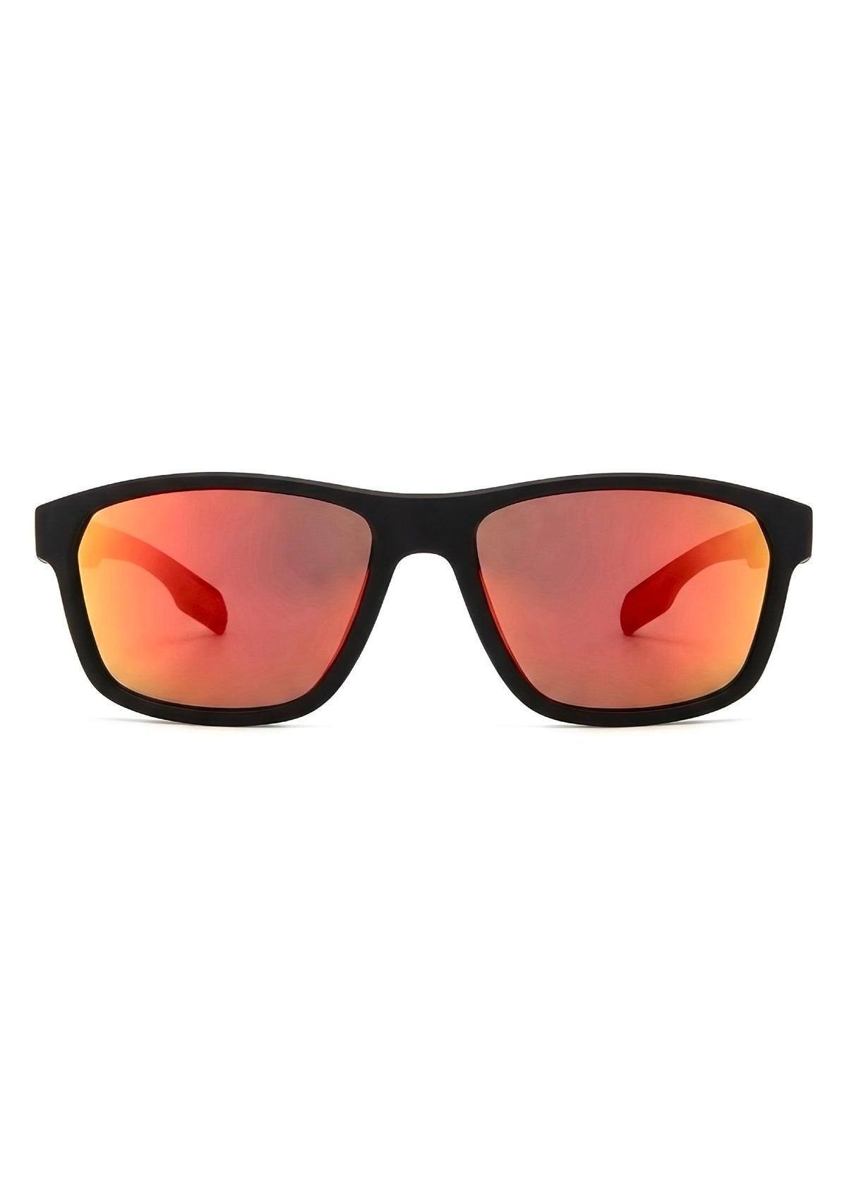 VELOCITY Polarized Sport Sunglasses – Black / Red Mirror - Nuree World