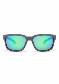 VELOCITY Polarized Sport Sunglasses – Grey / Green Mirror - Nuree World